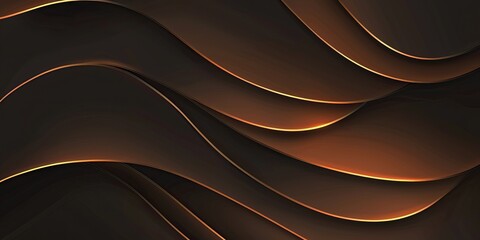 Brown Flow Dynamic Elegant Wave Background