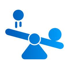 This is the Balance icon from the Science icon collection with an Solid Gradient style