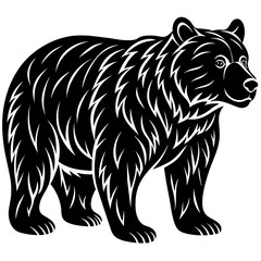 bear-silhouette vector design 