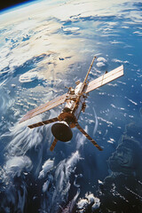 Obraz premium Space Telescope in Earth Orbit