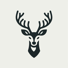 Deer vector logo image with the beauty of its horns