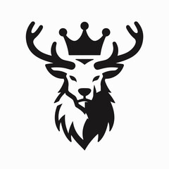 Deer vector logo image with the beauty of its horns