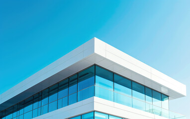 Fototapeta na wymiar Corporate office building exterior landscape,created with Generative AI tecnology.