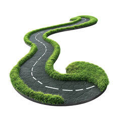 3d road isolated
