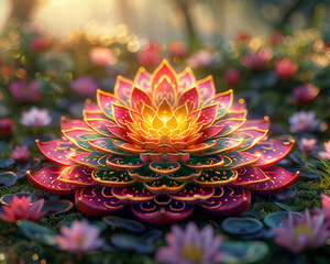 Mandala, colorful, intricate design