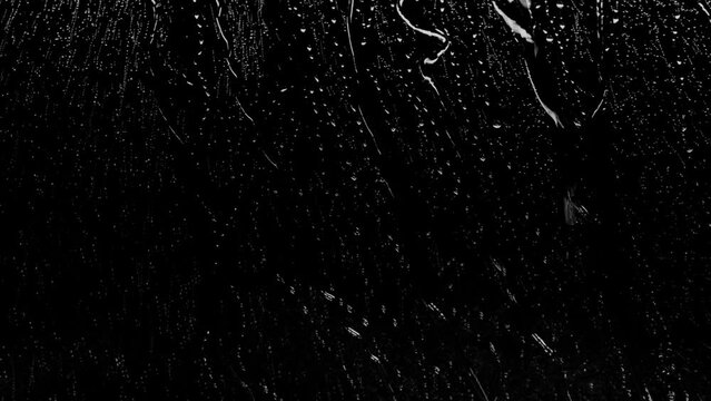 rain drop on black background 