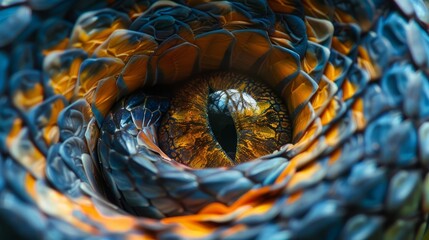 Fototapeta premium Create a visually striking closeup shot capturing the powerful impact of contrasting colors on human psychology and emotion in art and design