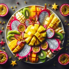 Fototapeta na wymiar mixed fruits