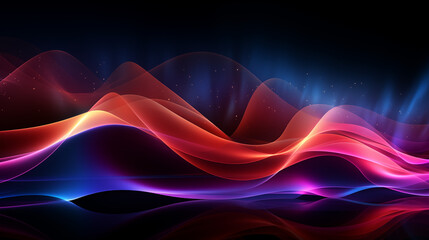 Elegant Abstract Light Curves Background for Creative Design