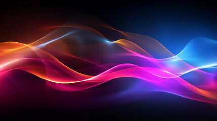 Vibrant Abstract Cosmic Wave Background