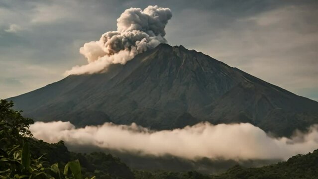 eruption of Mount Merapi