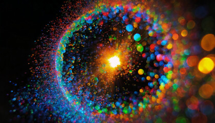 泡宇宙論による宇宙誕生をイメージした抽象的イラスト - obrazy, fototapety, plakaty