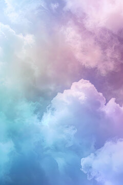 Pastel Gradient Mystical Fantasy Cloudscape Hd Phone Wallpaper