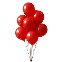 red balloons isolated
