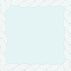 Abstract frame background in light blue color