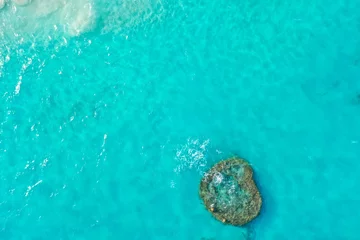 Keuken spatwand met foto Coral reef next to the tropical paradise island of Bermuda © totajla