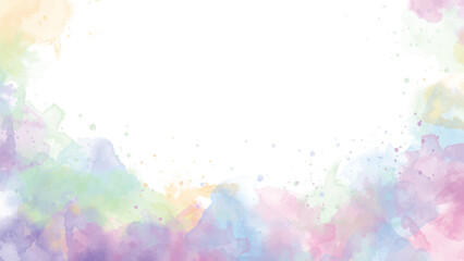 Abstract pastel unicorn of stain splash watercolor background	