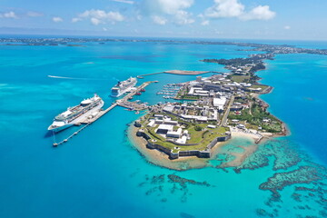 Tropical paradise island of Bermuda - obrazy, fototapety, plakaty