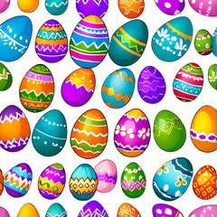 easter eggs on a white background