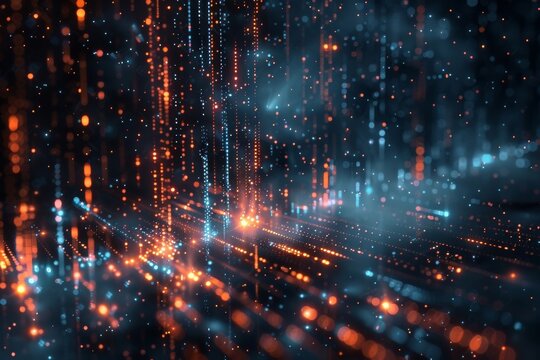 Binary deities shape our digital cosmos, fusing tech with cosmic lore as constellations sync.