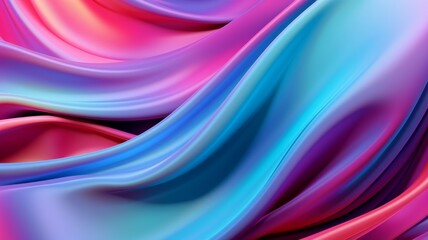 Flowing silk in vibrant colors