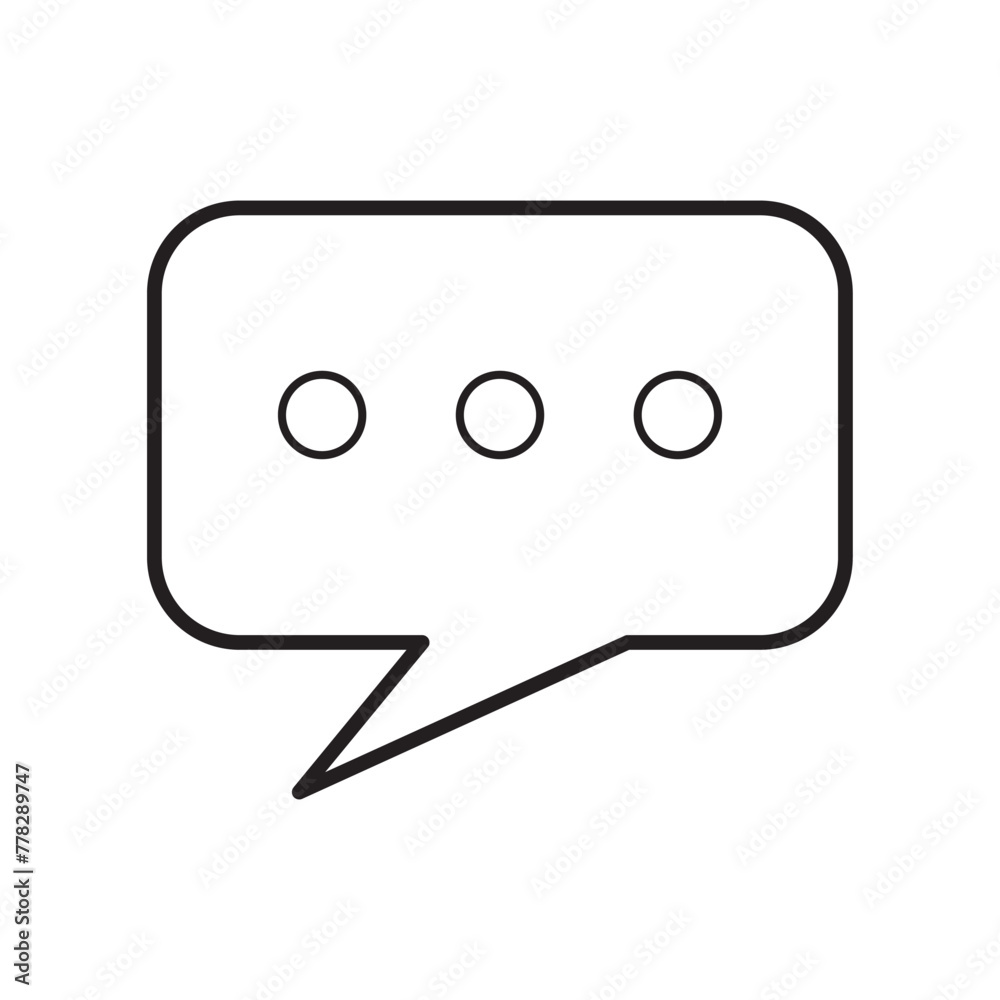 Wall mural talk bubble speech icon set in two styles isolated on white background . comment icon set . chat ico