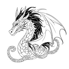 black dragon tattoo