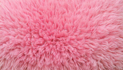 Fototapeta premium a pink rug with a very long pile of fur