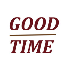 Good time or Okay time vector logo template. This design use clock symbol. Suitable for management.