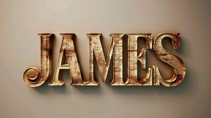 "JAMES" in a practical faith brown symbolizing the books emphasis on faith in action