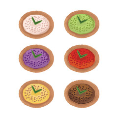 Vector illustration of Kue Ape Indonesian Traditional Crispy Crepes Pancake