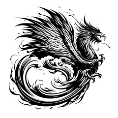 black dragon tattoo