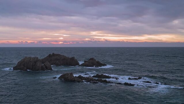 Sunrise over the beautiful sea (Costa Brava, Spain)