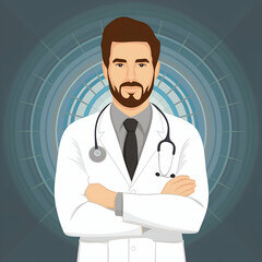 Fototapeta premium Doctor with stethoscope