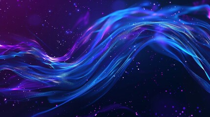 Blue and purple streamer background