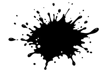  black-ink-splash-design-elements-on-white-background 