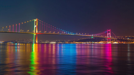 Fototapeta na wymiar Istanbuls Bosphorus Bridge art
