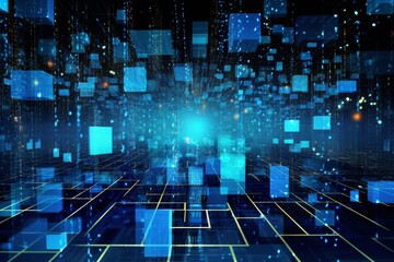 Obraz premium Advancing Energy Sustainability with the Smart Grid, IoT, Technology Concept, Background 