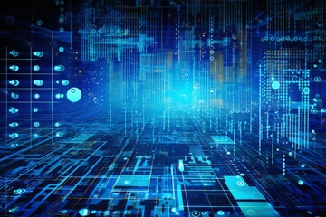 Obraz premium Advancing Energy Sustainability with the Smart Grid, IoT, Technology Concept, Background 