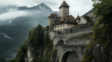 Liechtenstein Castle Conundrums - obrazy, fototapety, plakaty