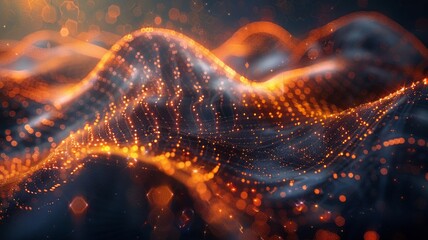 Fiery threads woven into a network of glowing intrigue