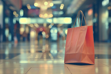 Naklejka premium shopping bag n the mall