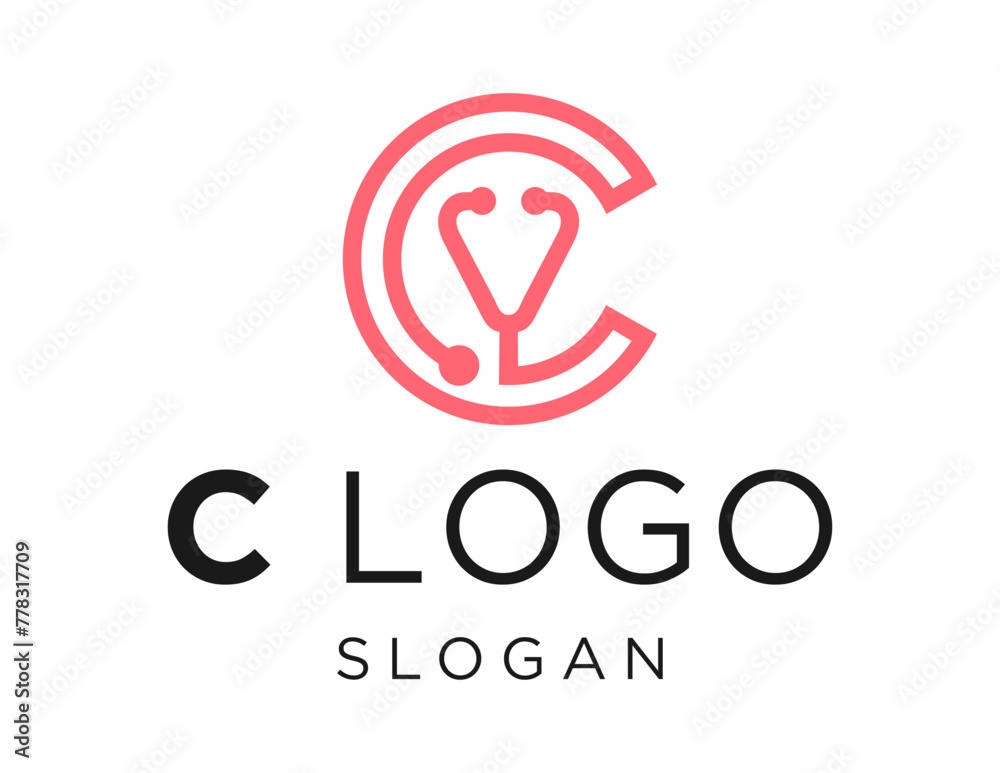 Fototapete logo about letter c care on a white background. created using the coreldraw application.