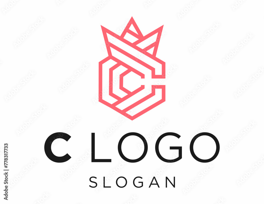 Fototapete logo about letter c care on a white background. created using the coreldraw application.