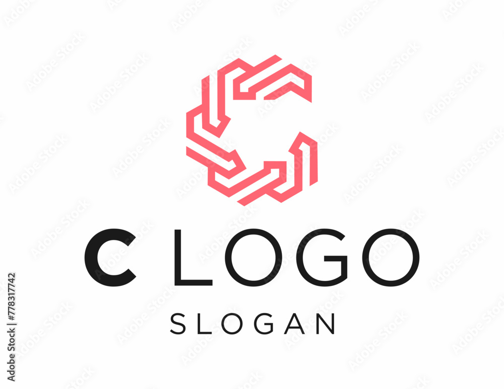 Fototapete logo about letter c care on a white background. created using the coreldraw application.