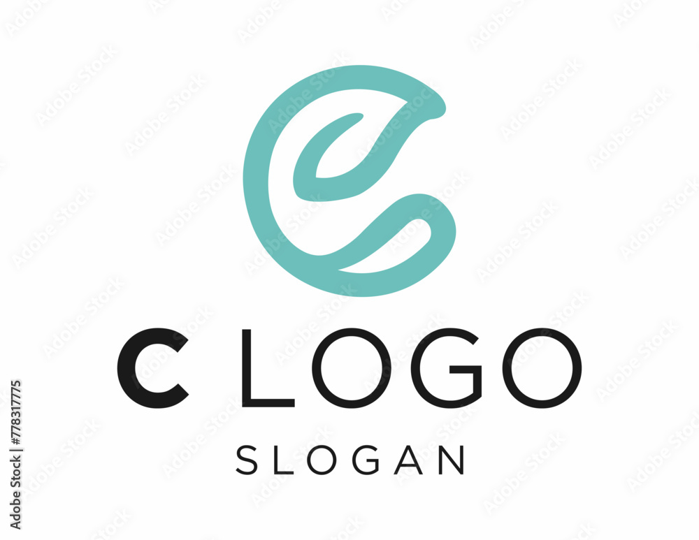 Fototapete logo about letter c care on a white background. created using the coreldraw application.