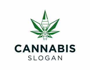 Logo about Cannabis care on a white background. created using the CorelDraw application.