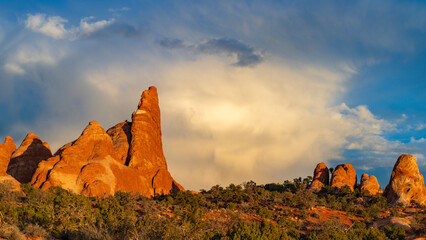 Hoodoos in the Arches National park
