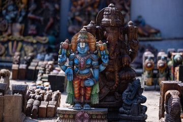 A handmade wooden idol of Lord Vishnu sounds like a beautiful tribute to the deity's revered...