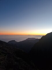 Looking at sunrise in Madeira